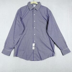 Brooks Brothers Shirt Mens 15 32/33 Purple Gingham Check Long Sleeve Button NWT